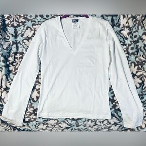 Dolce & Gabbana Classic White Long Sleeve Tee Size Medium New